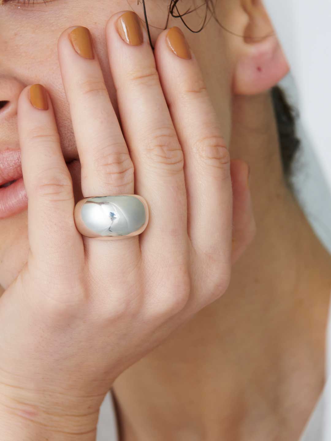Large Donut Ring - Silver