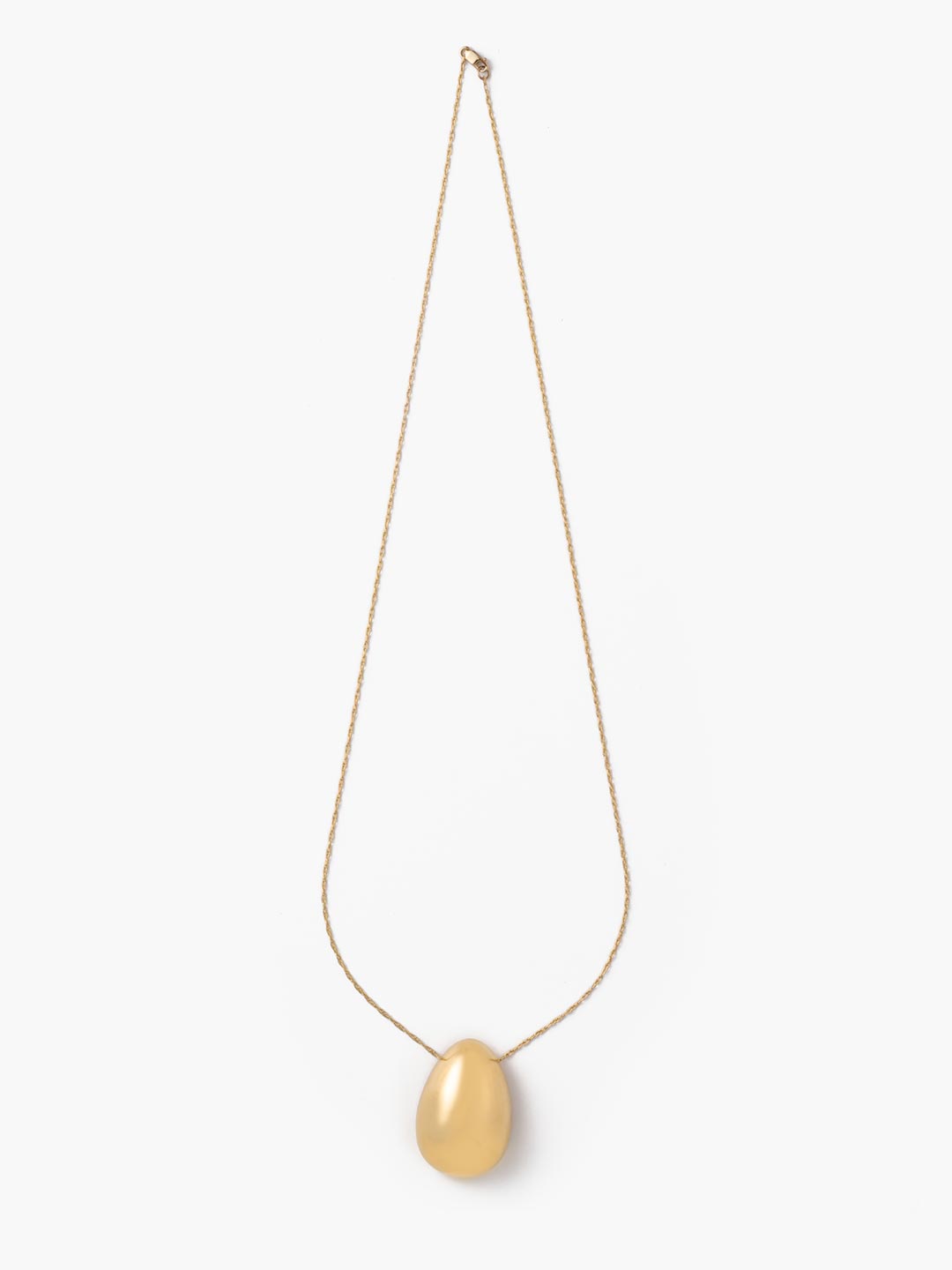Egg Pendant 60cm - Yellow Gold