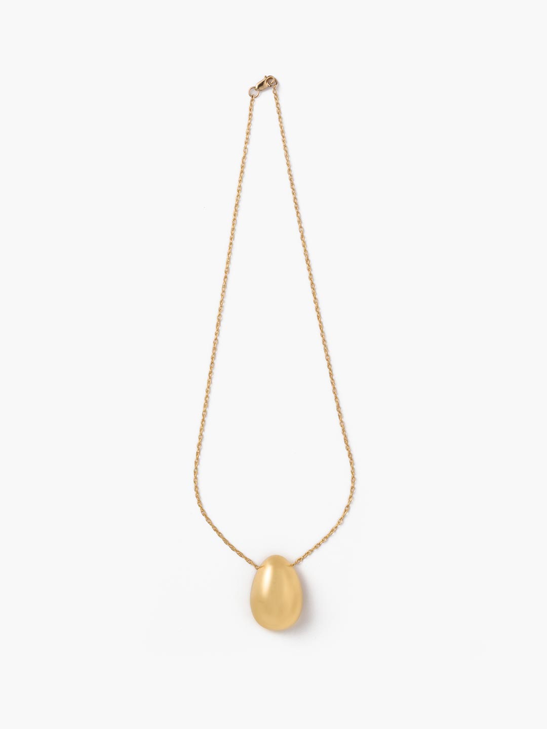 Everyday Egg Pendant 40cm - Yellow Gold
