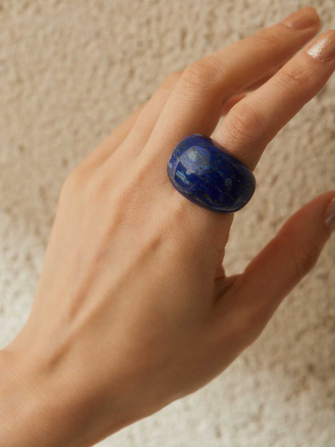 Lapis Donut Ring - Lapis/Blue