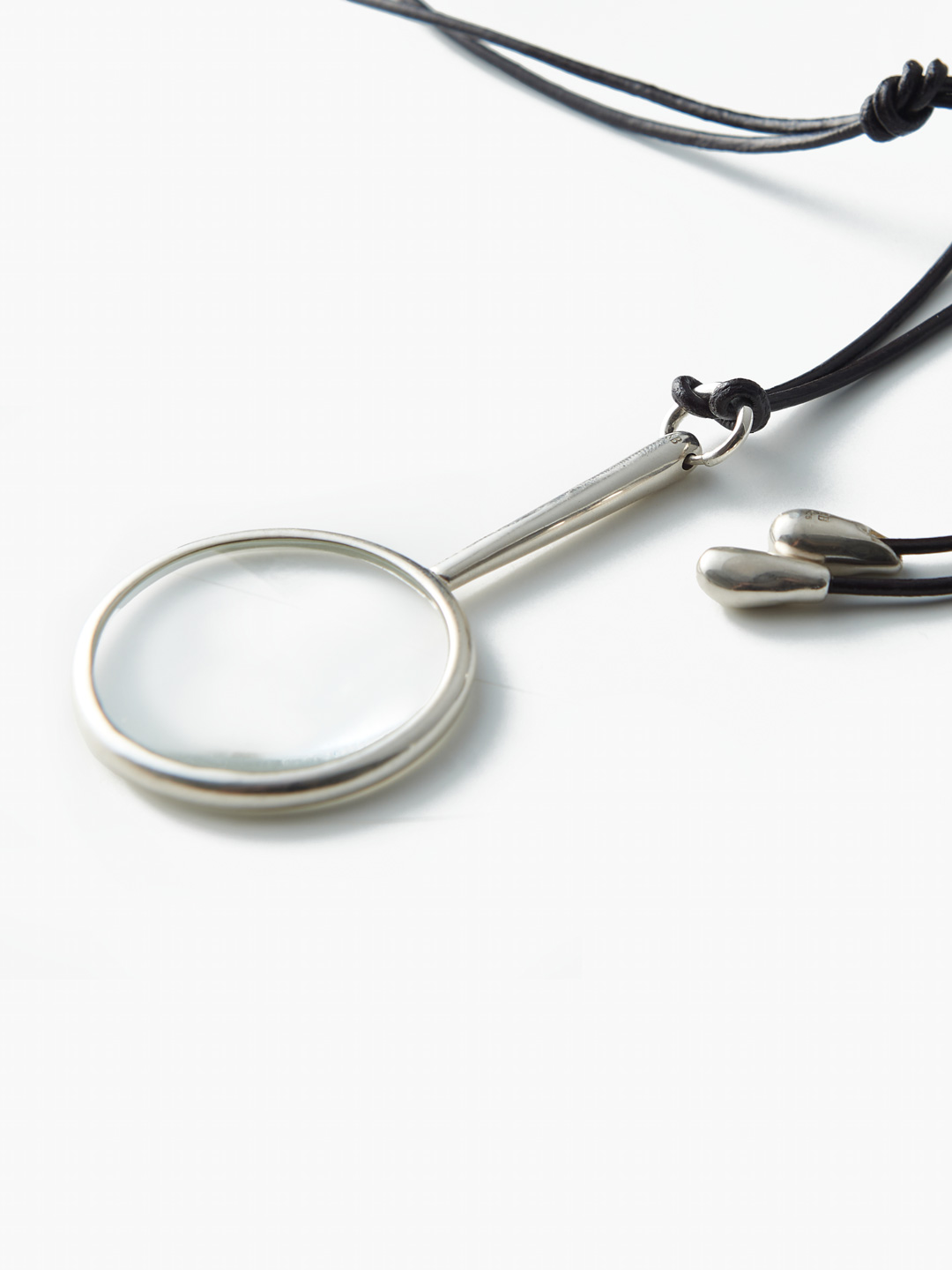 Magnifying Glass Necklace - Silver