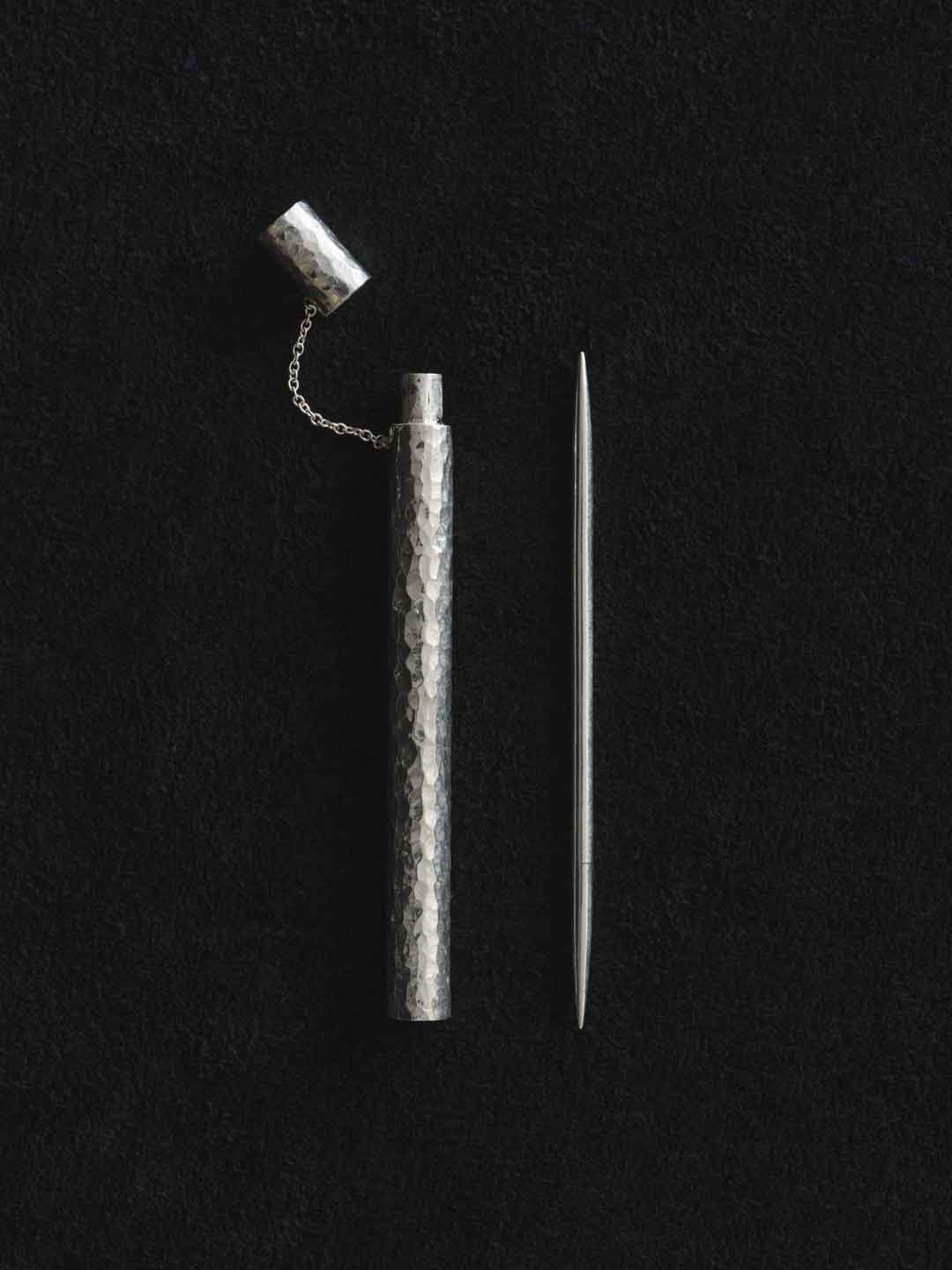 Toothpick and Case - Silver