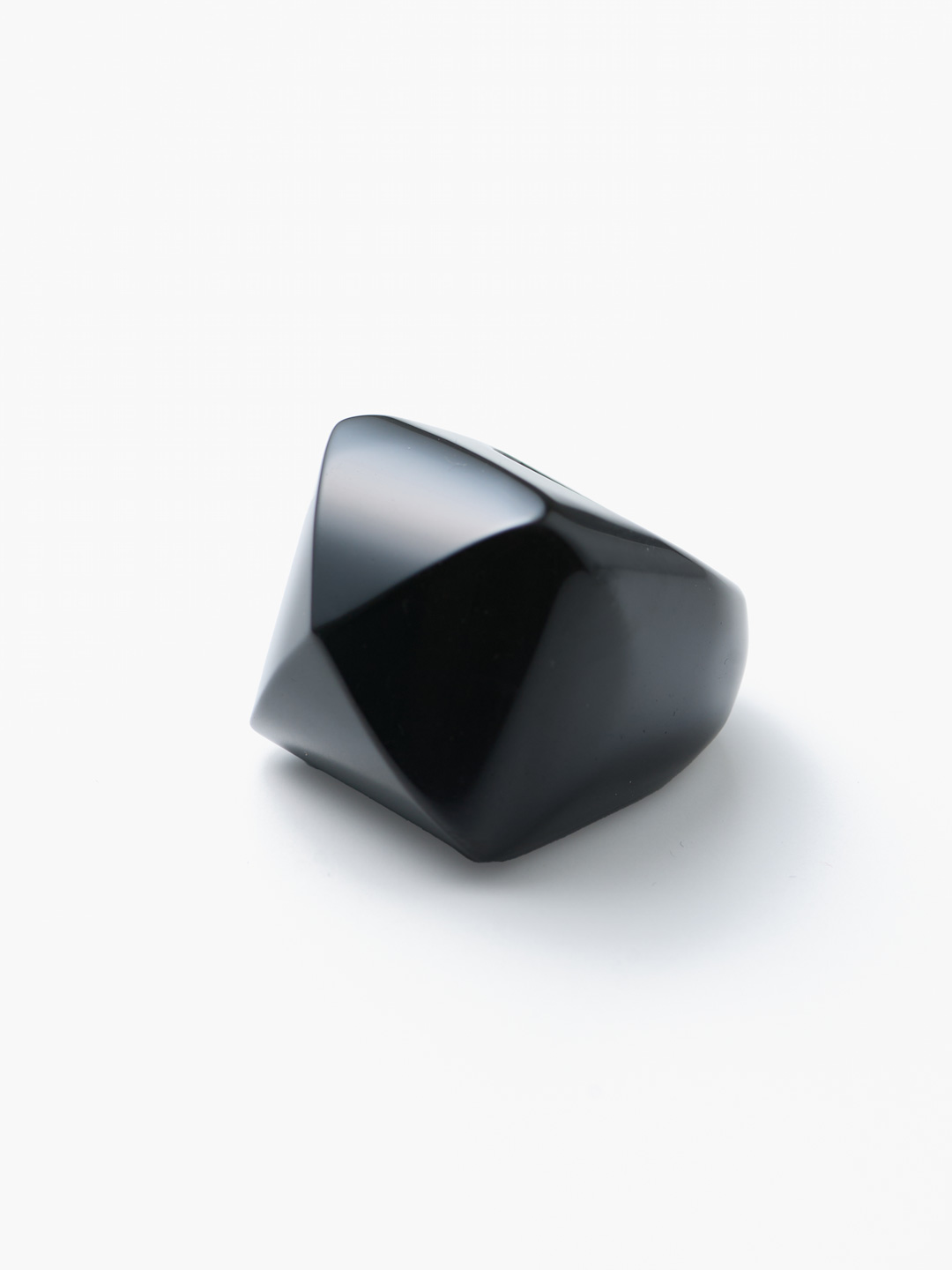 Onyx Pyramid Ring - Black
