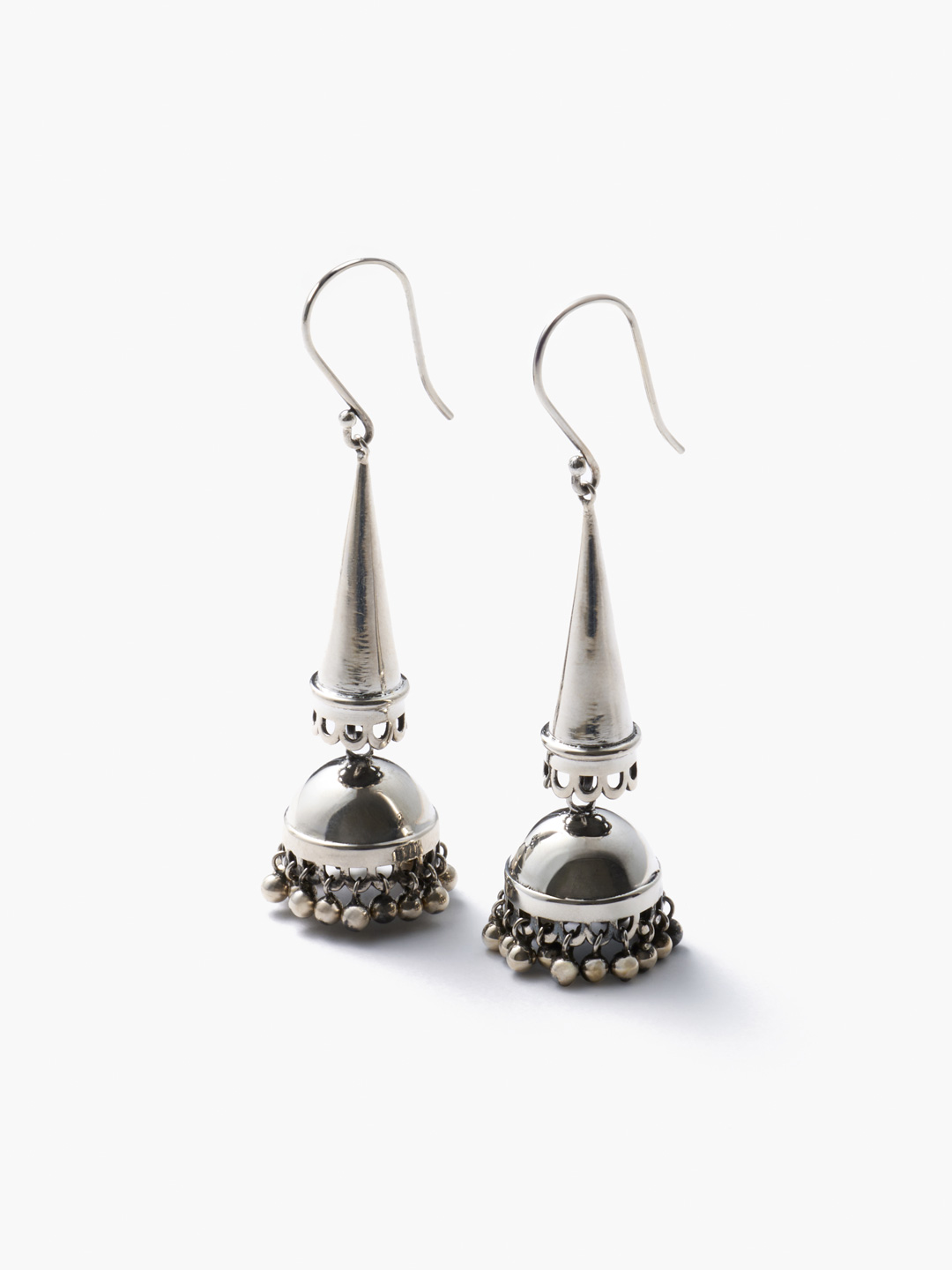 Nadia Pierced Earrings - Silver