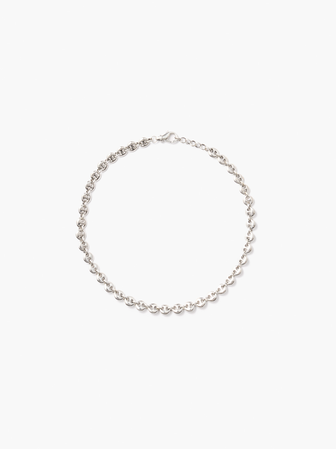 Small Circle Link Choker - Silver