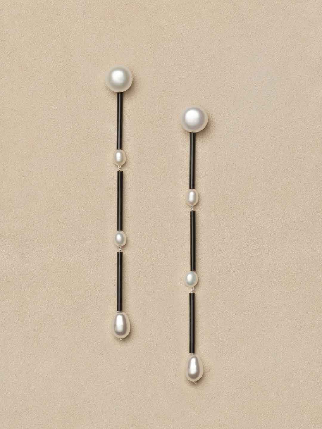 Large Osiris Earrings - Silver