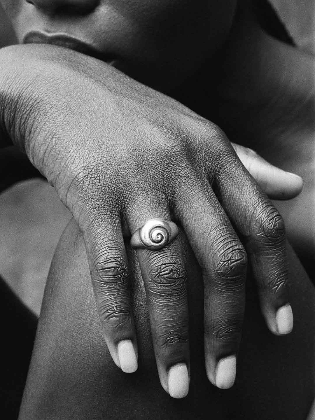 Small Nautilus Ring - Silver