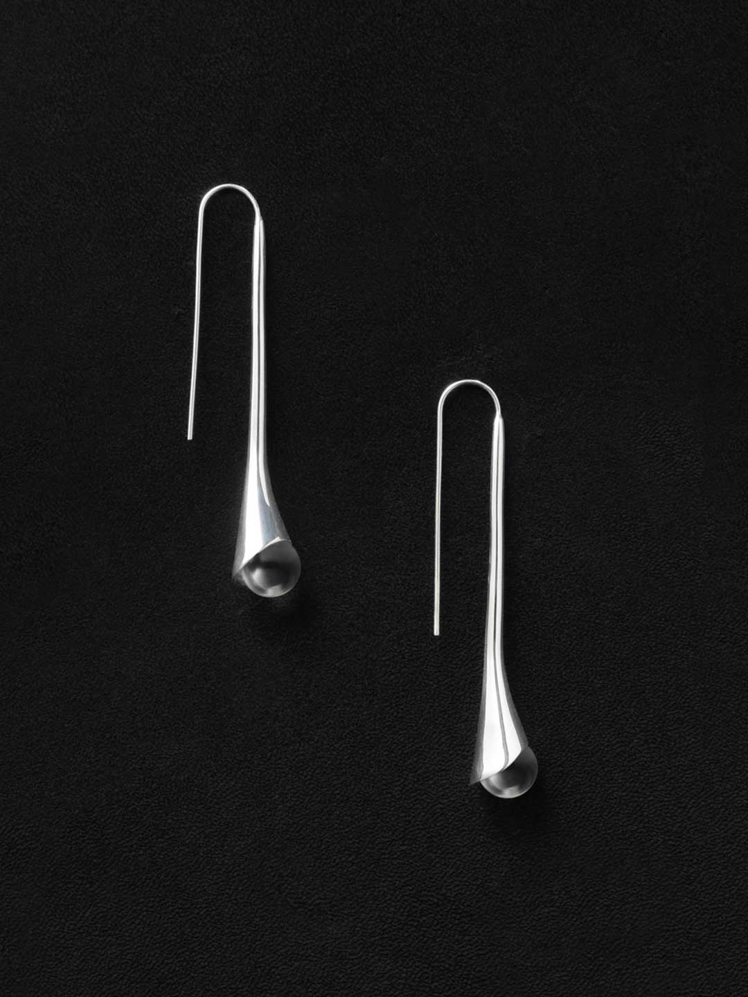 Vienna Pierced Earrings Quartz  - Silver