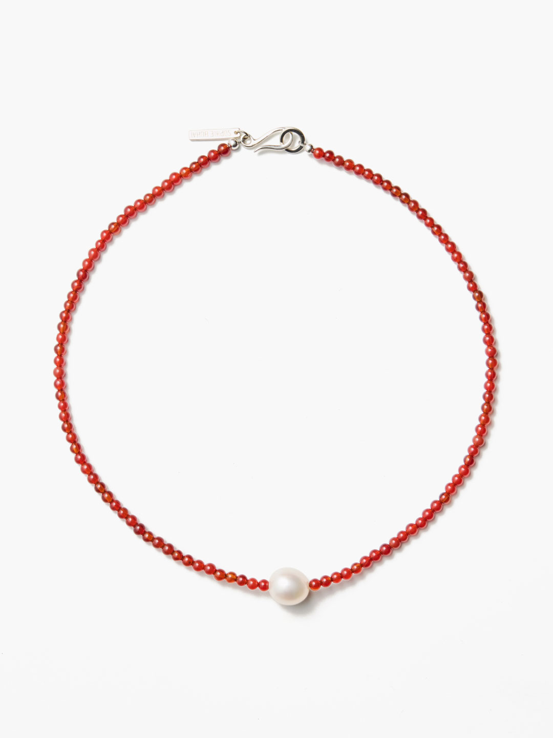 Mermaid Choker Carnelian  - Silver
