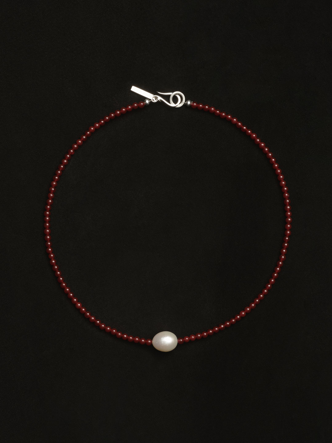 Mermaid Choker Carnelian  - Silver
