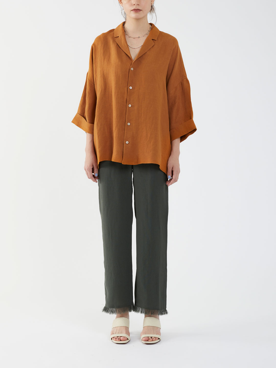 KIMONO Shirt - Brown