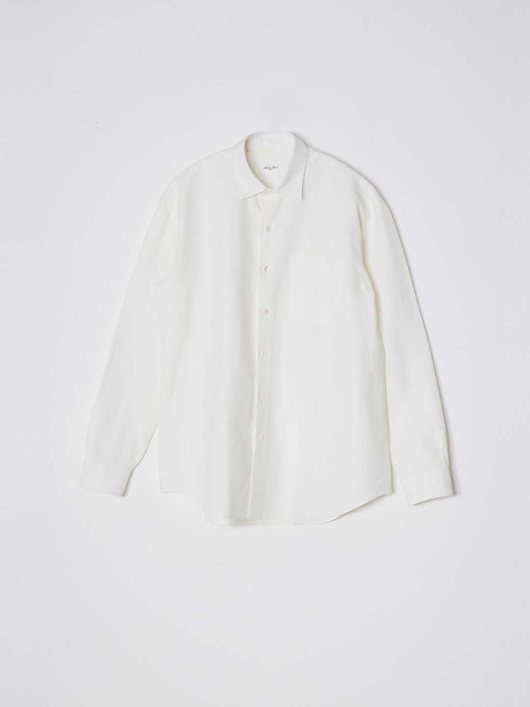 Regular Collar Front Pocket Shirt - White