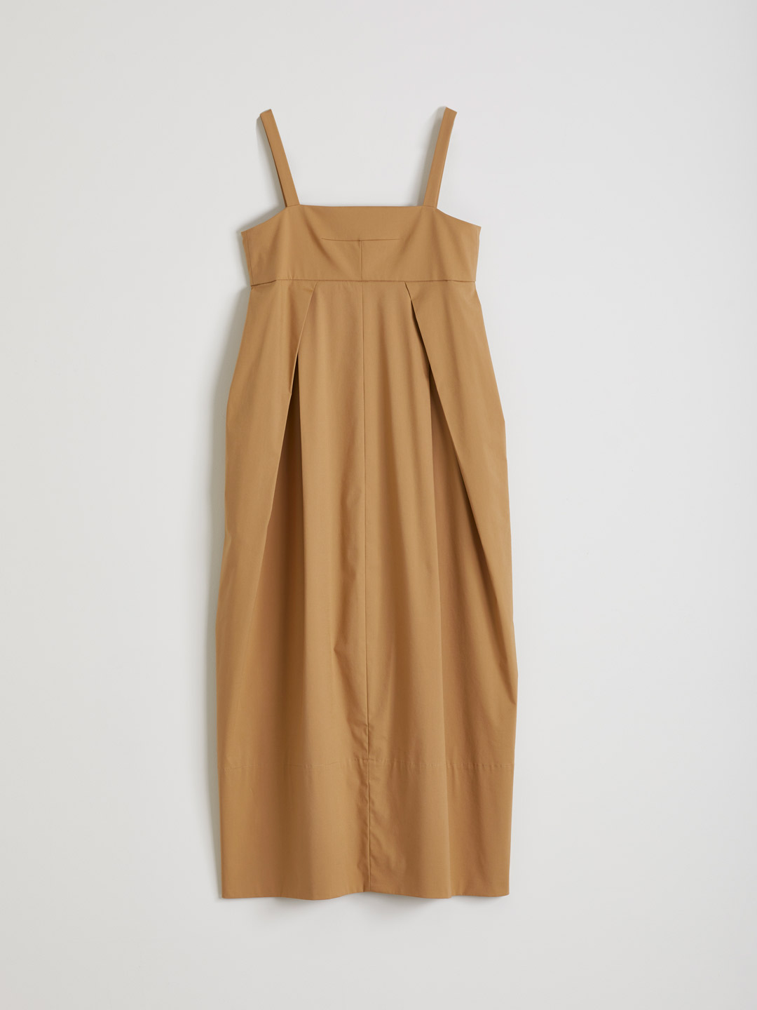 T-Darts Long Dress  - Light Brown