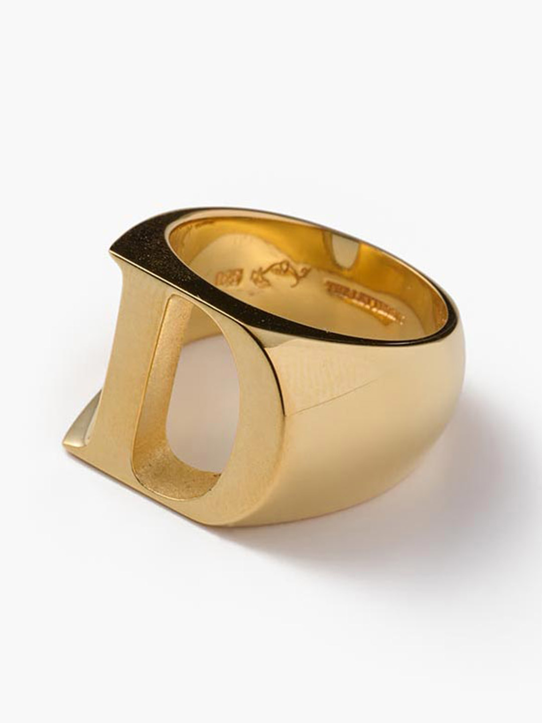 THE LETTERING | アルファベット リング D - ゴールド | ESCAPERS