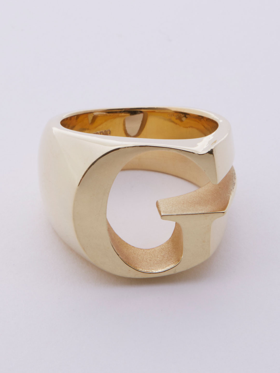 Alphabet Ring G - Gold
