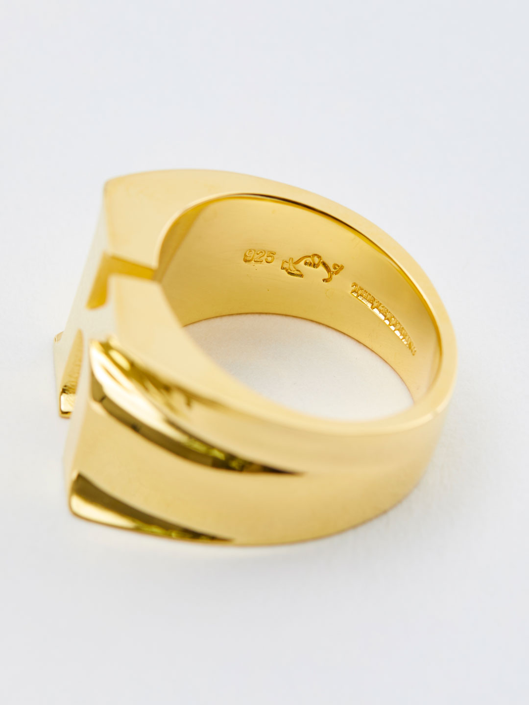 Alphabet Ring K - Gold