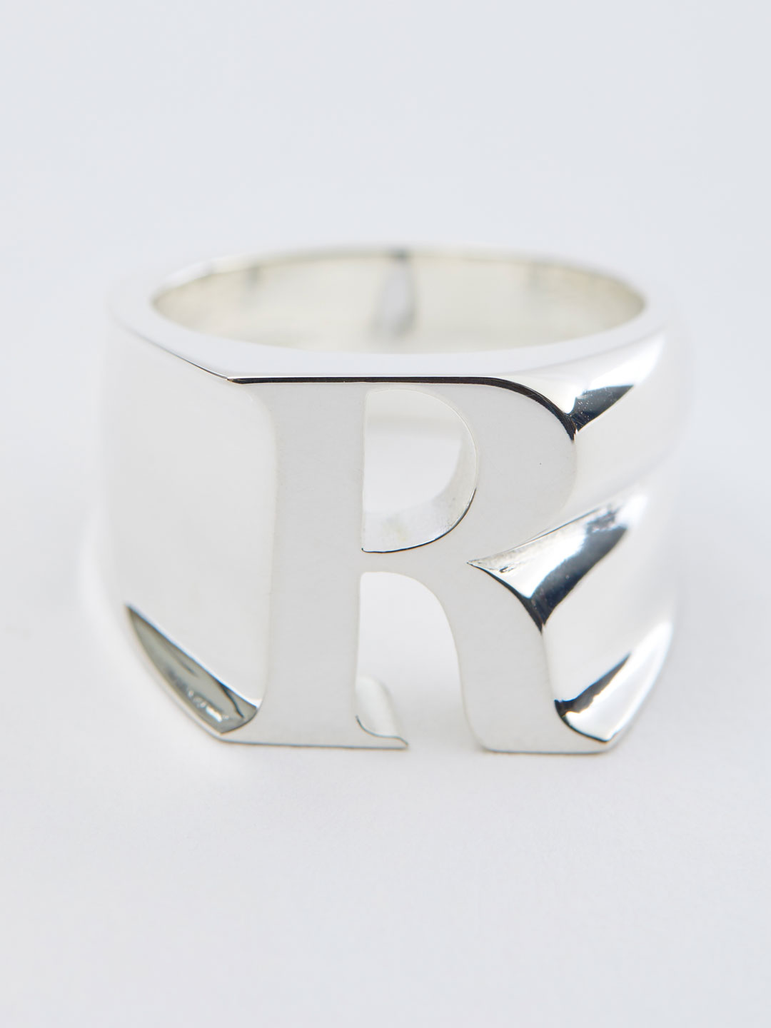 Alphabet Ring R - Silver