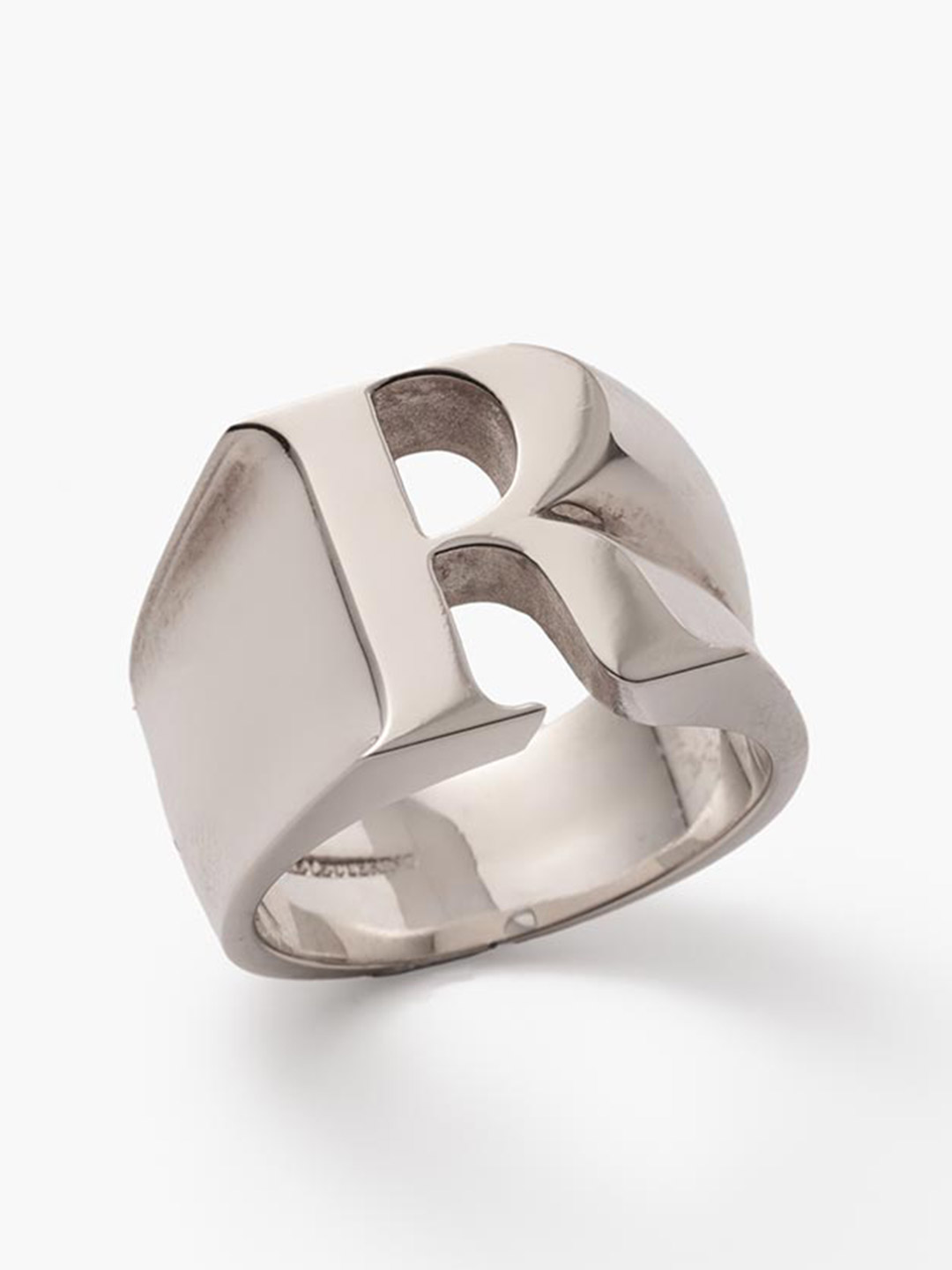 Alphabet Ring R - Silver