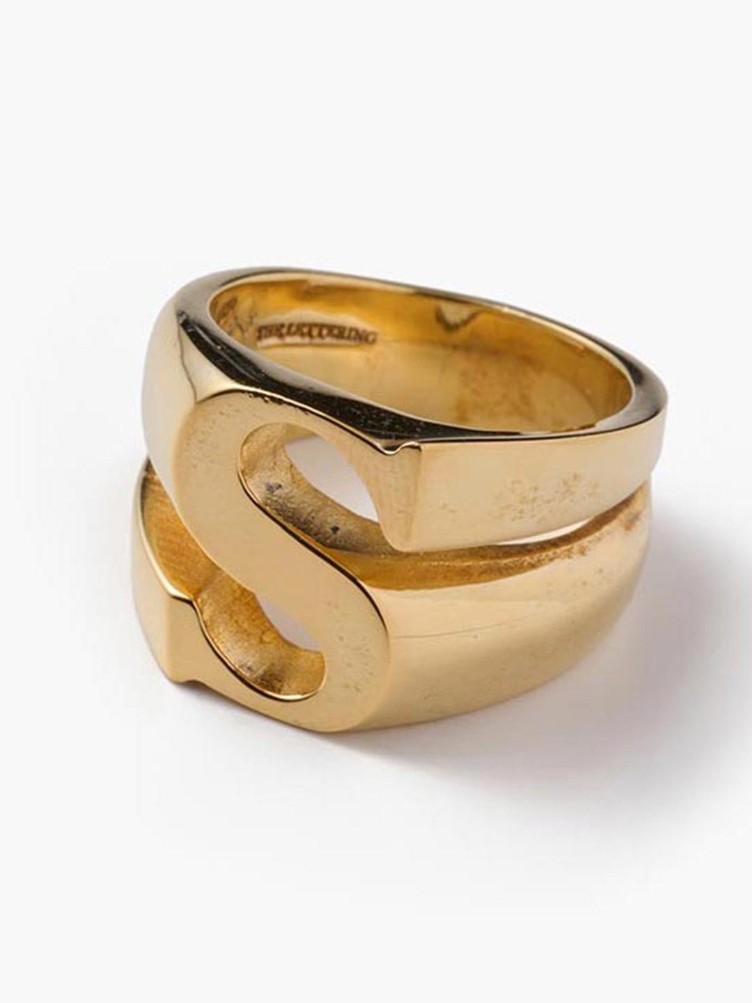 THE LETTERING | アルファベット リング S - ゴールド | ESCAPERS