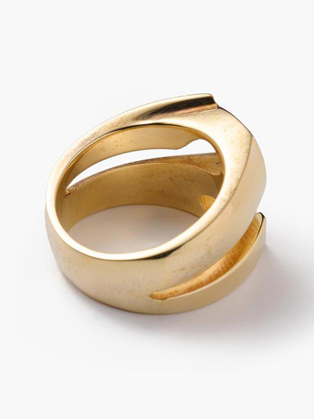 THE LETTERING | アルファベット リング S - ゴールド | ESCAPERS