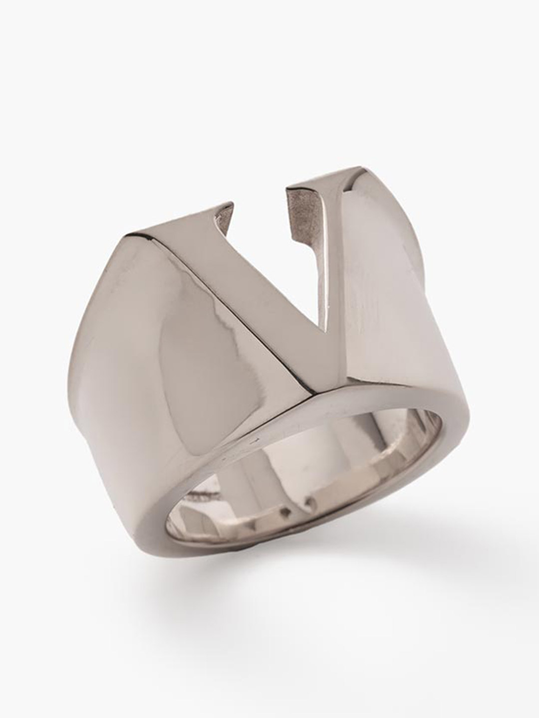 Alphabet Ring V - Silver