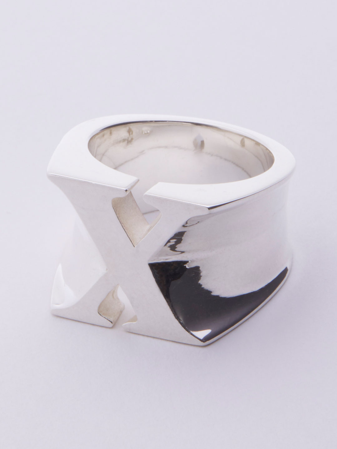 Alphabet Ring X - Silver