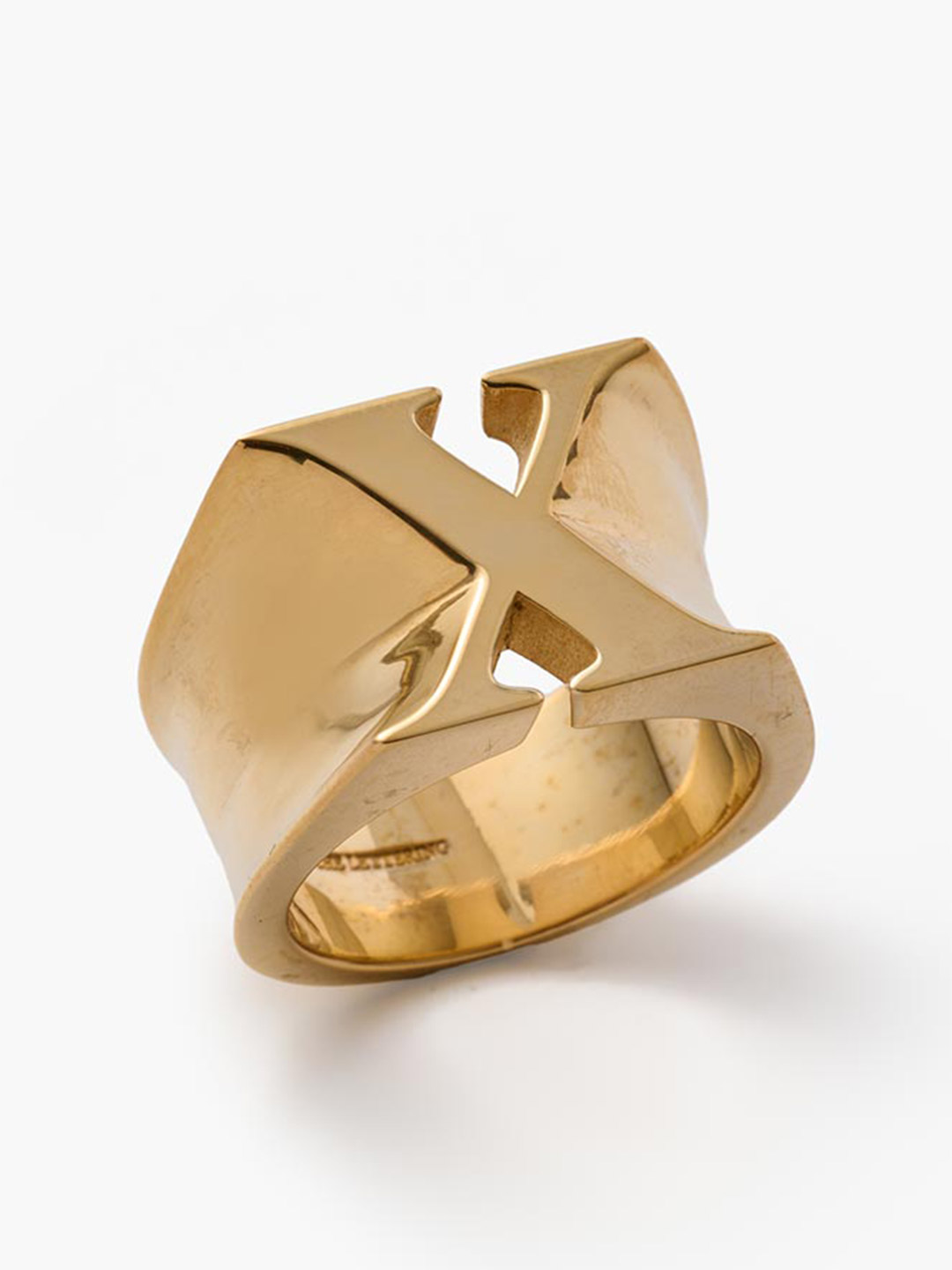 Alphabet Ring X - Gold