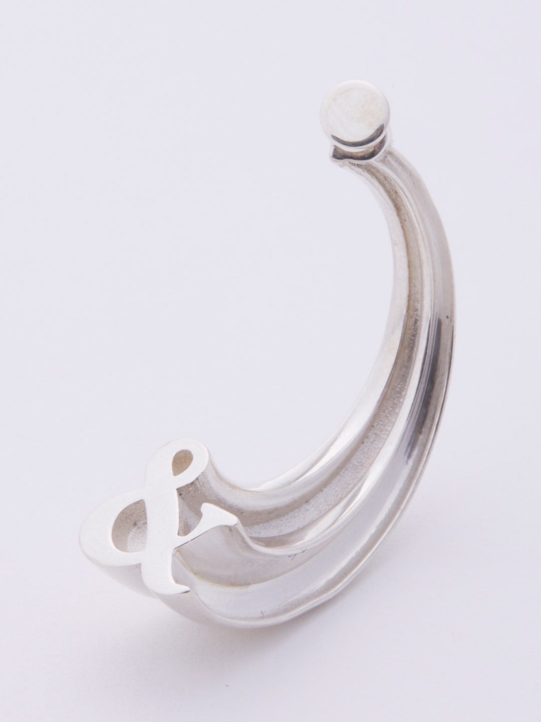 Alphabet Pierced Earring &  - Silver