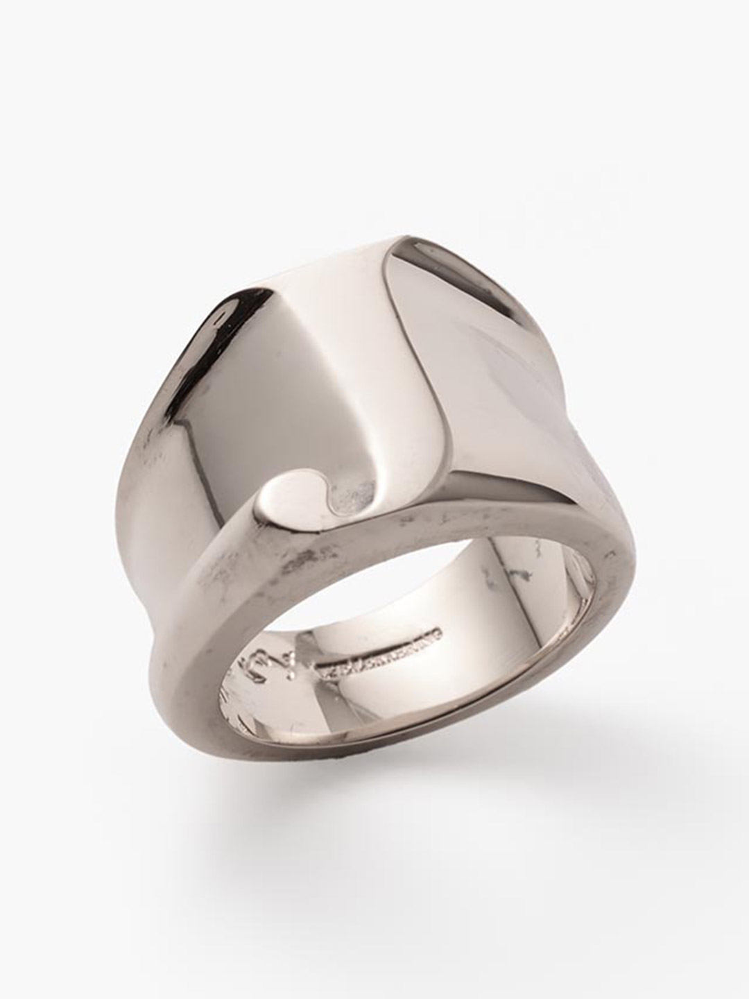 Alphabet Men's Ring J - Silver