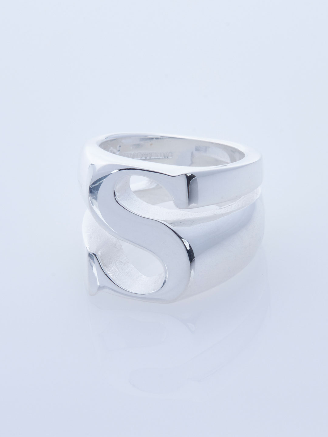 Alphabet Pinky Ring S  - Silver