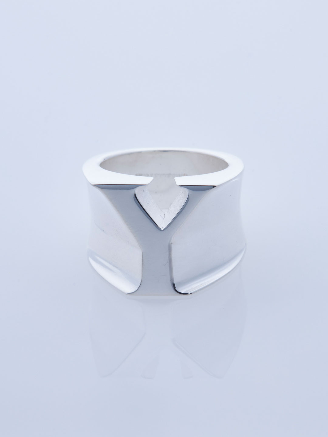 Alphabet Pinky Ring Y  - Silver