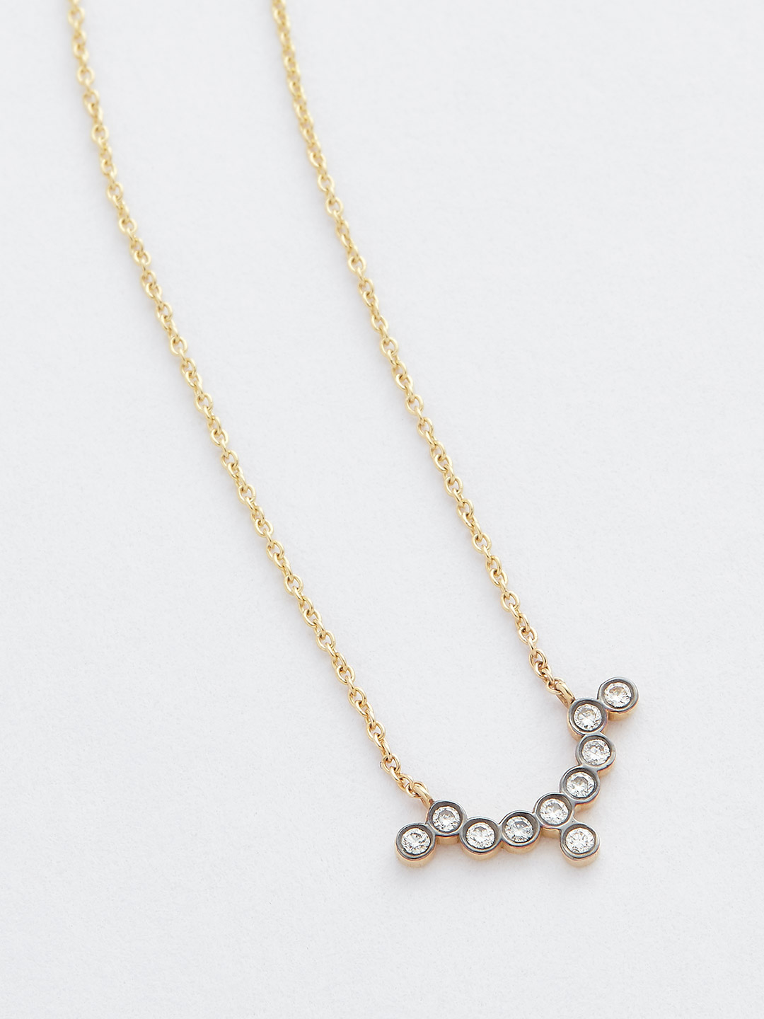 Diamond Necklace - 18K Yellow Gold