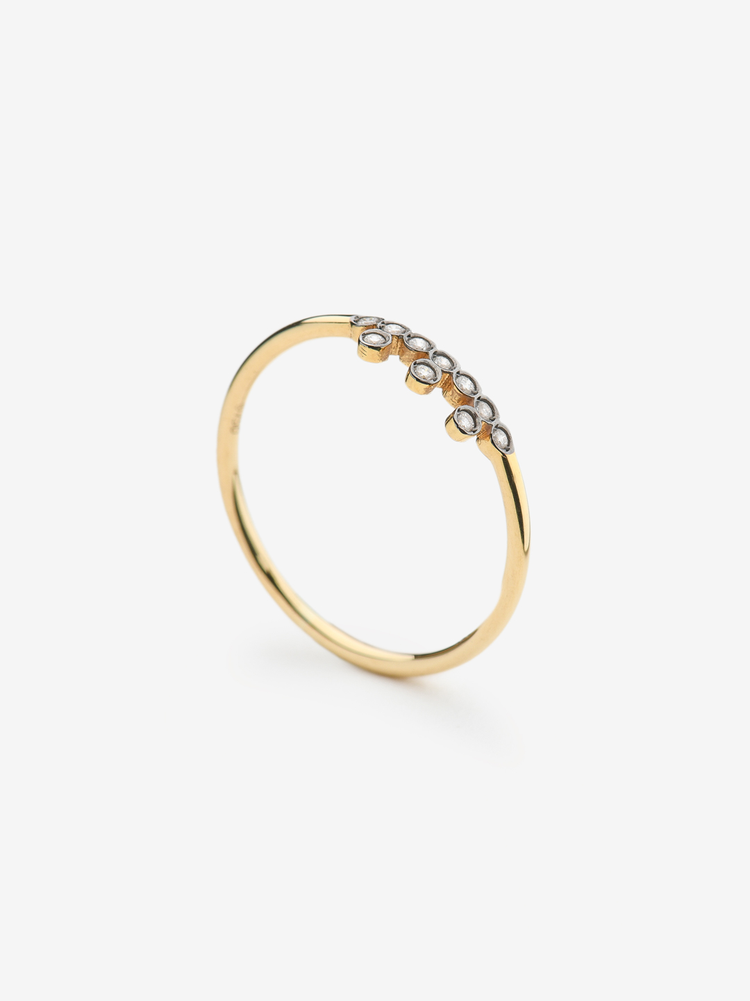 10 Diamond Ring - Yellow Gold