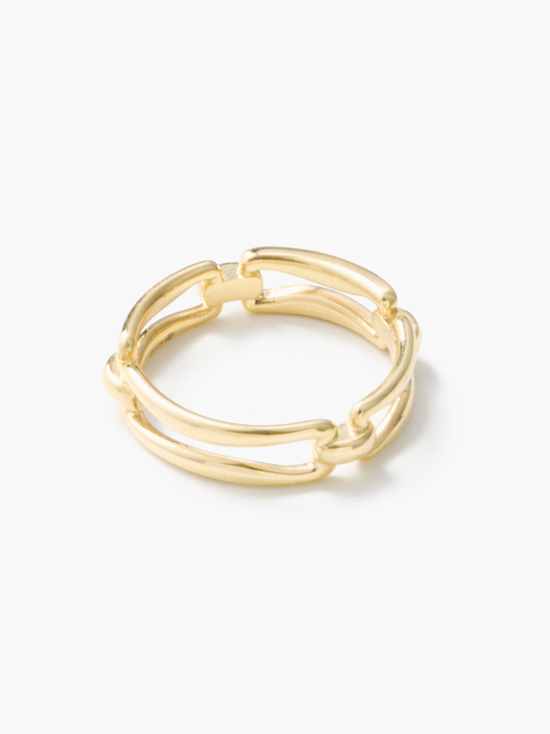 Immortelle Wide Chain Ring - Yellow Gold
