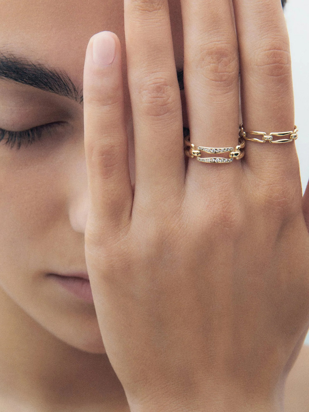 Immortelle Fine Chain Ring - Yellow Gold