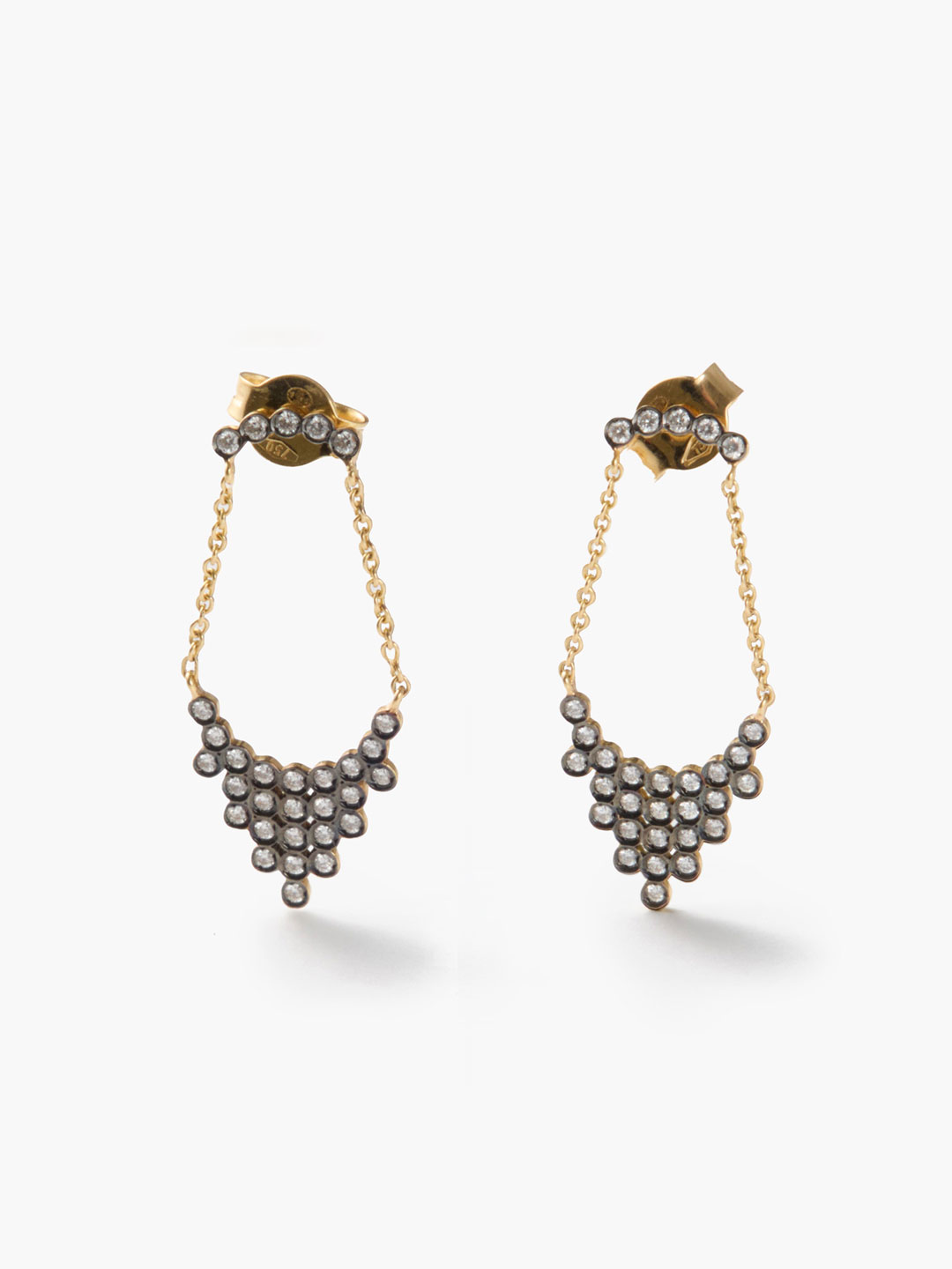 Petale Earrings Pierced Earring - Yellow Gold