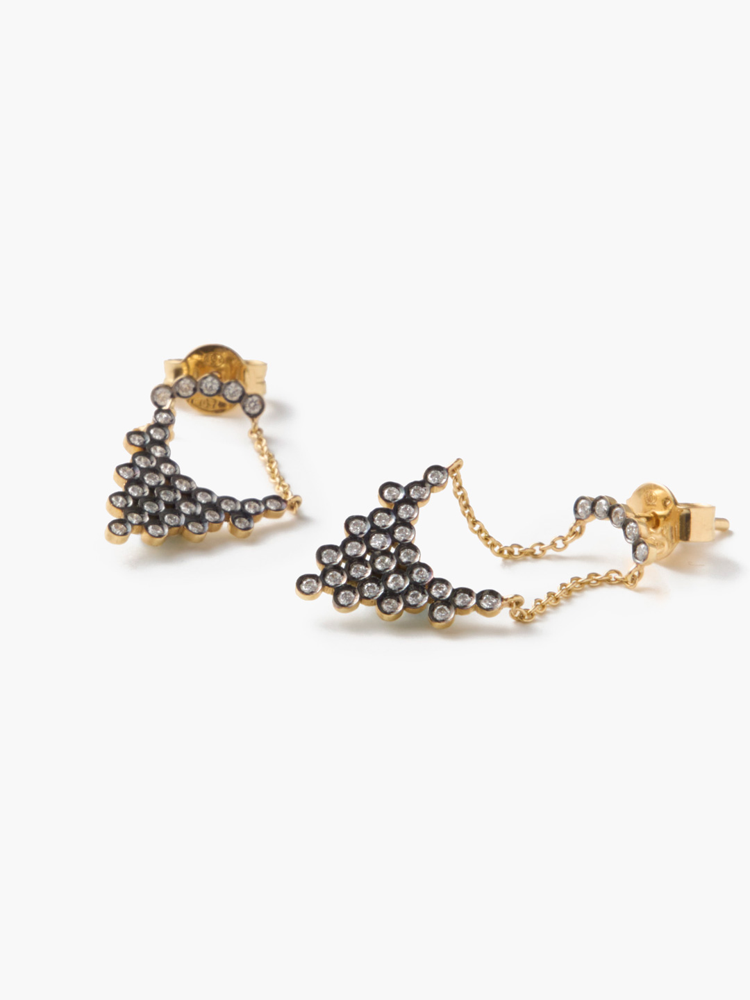 Petale Earrings Pierced Earring - Yellow Gold