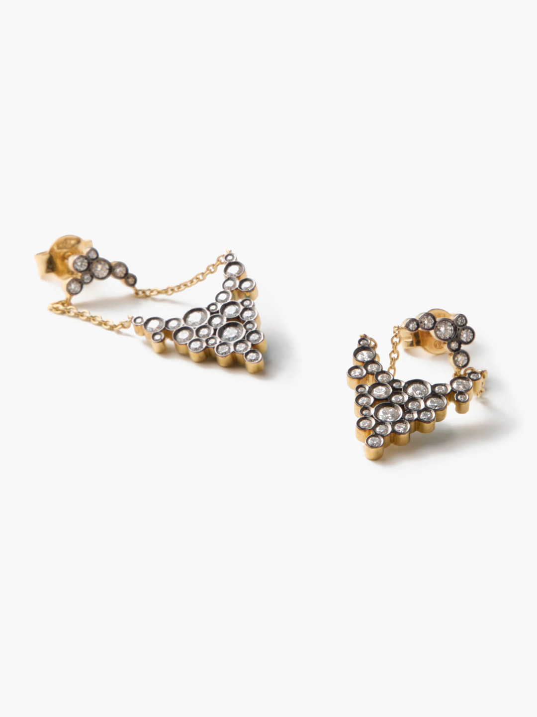 Maxi Petale Pierced Earring - Yellow Gold