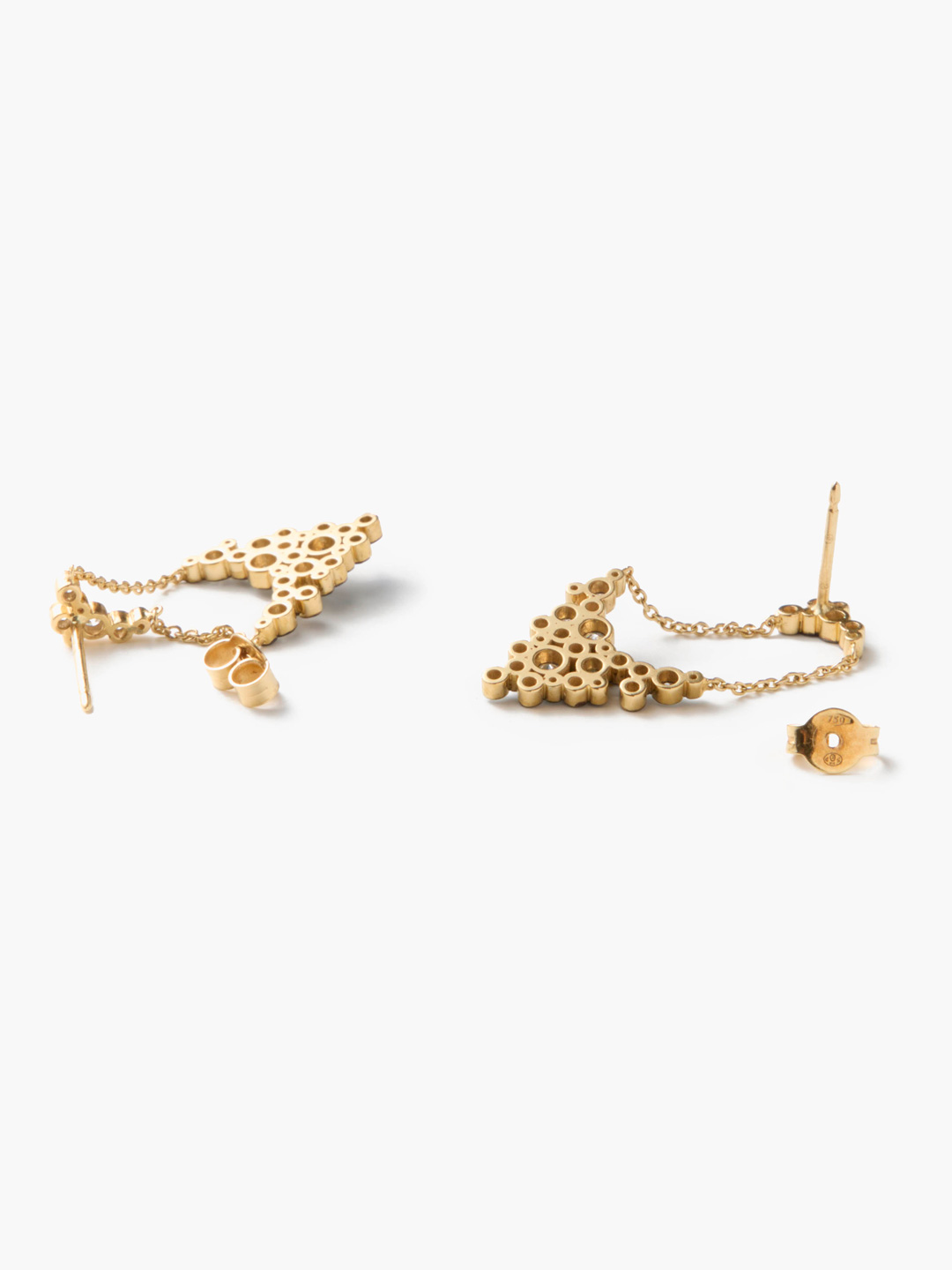 Maxi Petale Pierced Earring - Yellow Gold
