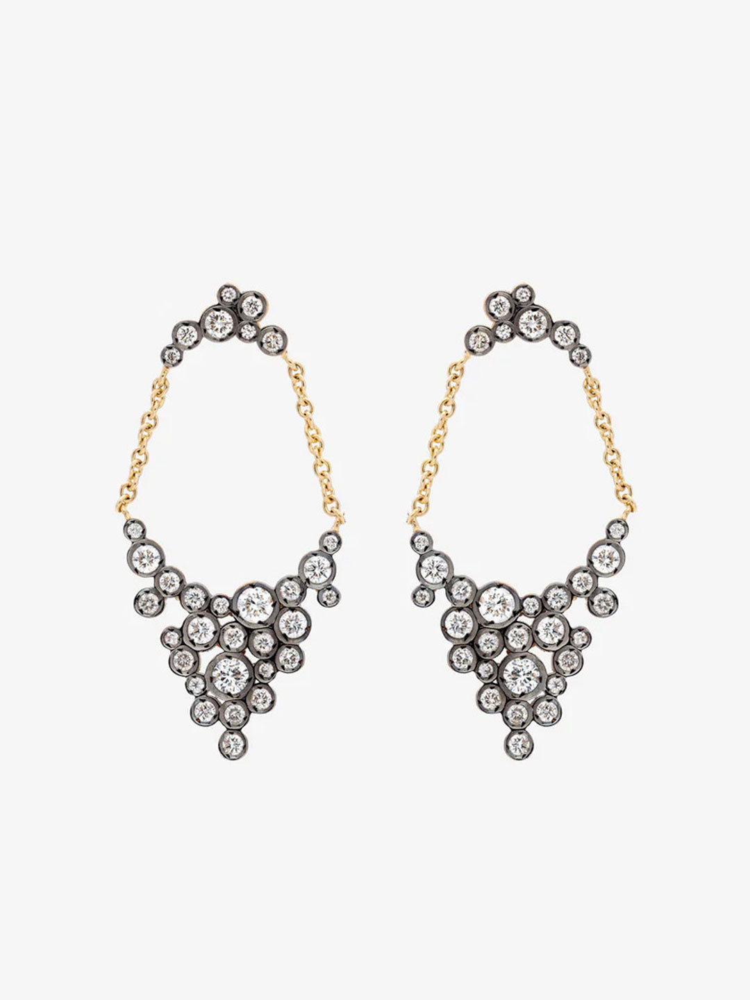 Maxi Petale Pierced Earring - Yellow Gold