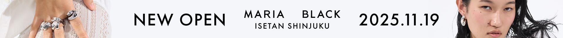 MARIA BLACK 伊勢丹新宿店に常設ショップがオープン