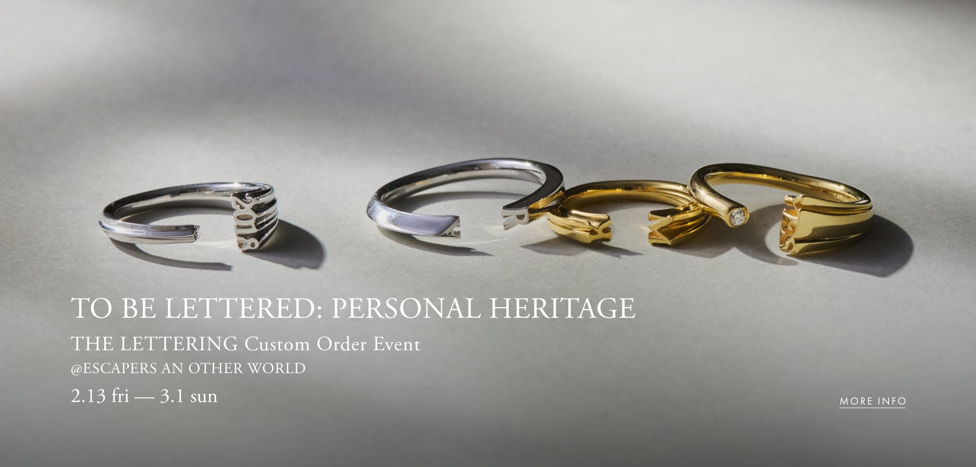 TO BE LETTERED : PERSONAL HERITAGE