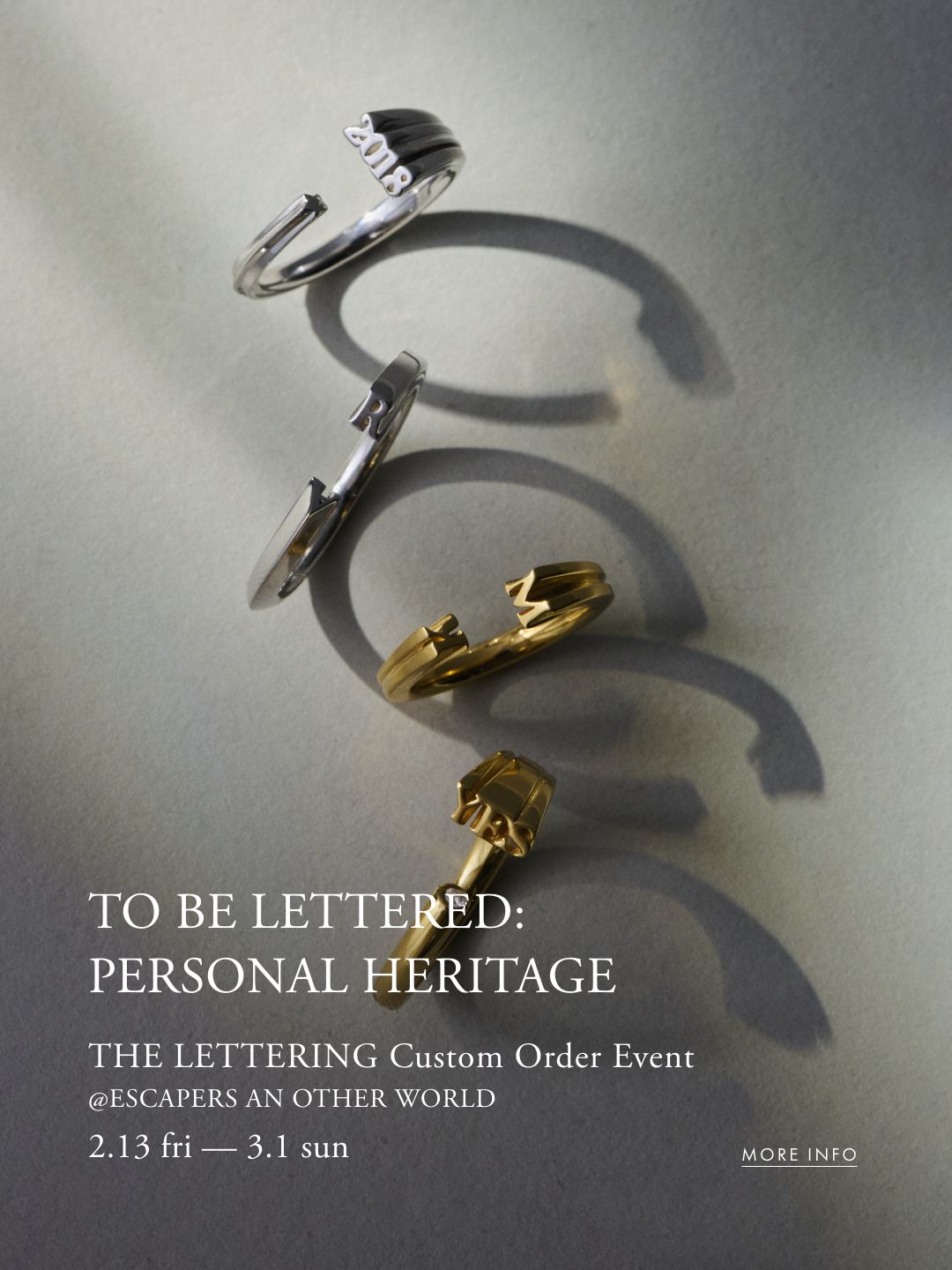 TO BE LETTERED : PERSONAL HERITAGE