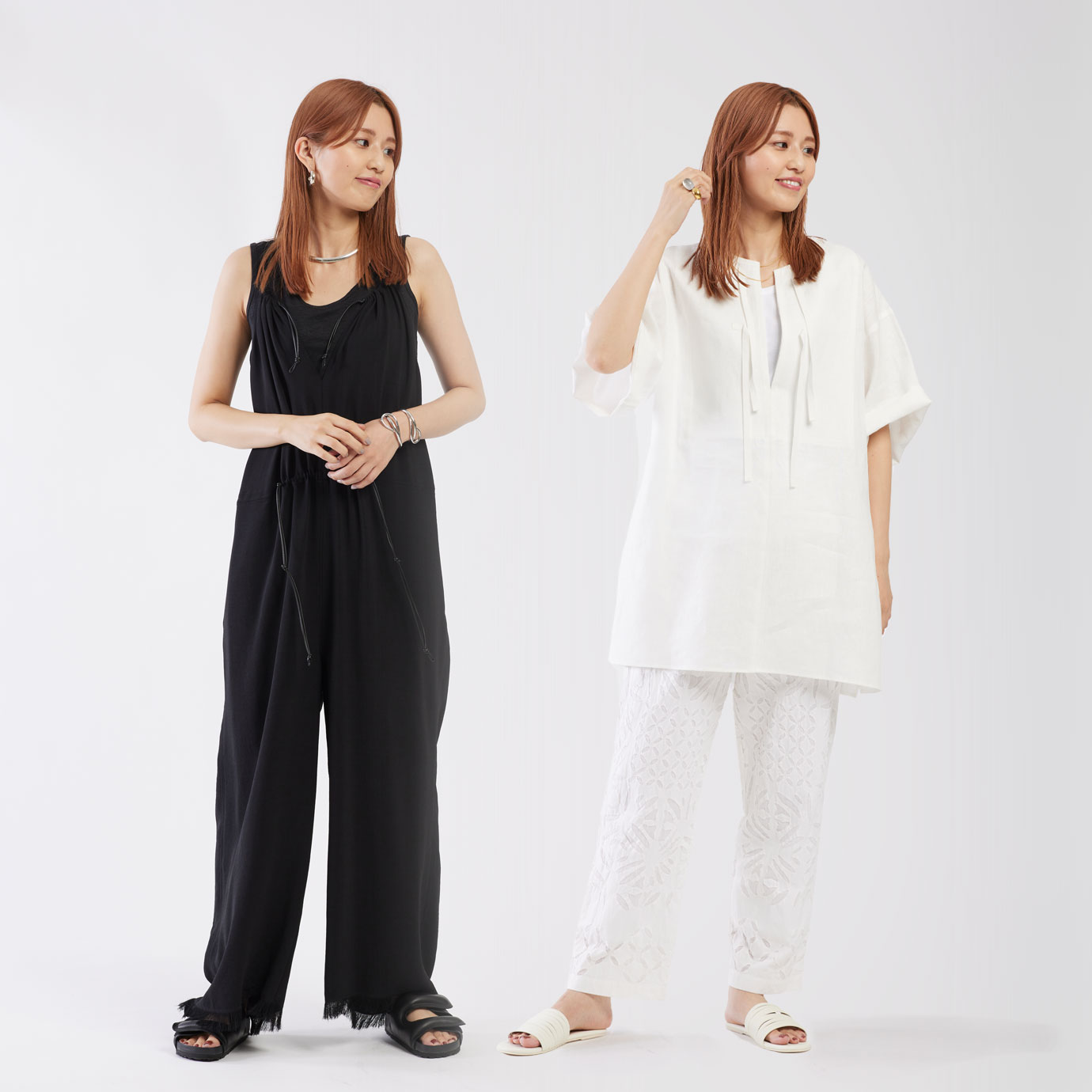 “BLACK & WHITE”Mid Summer Styling from Staff Coordinate