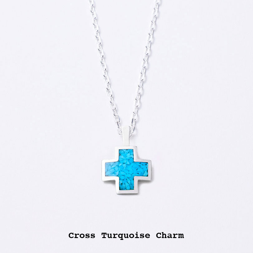 PRESENT #1<br>Cross Turquoise Charm<br />
