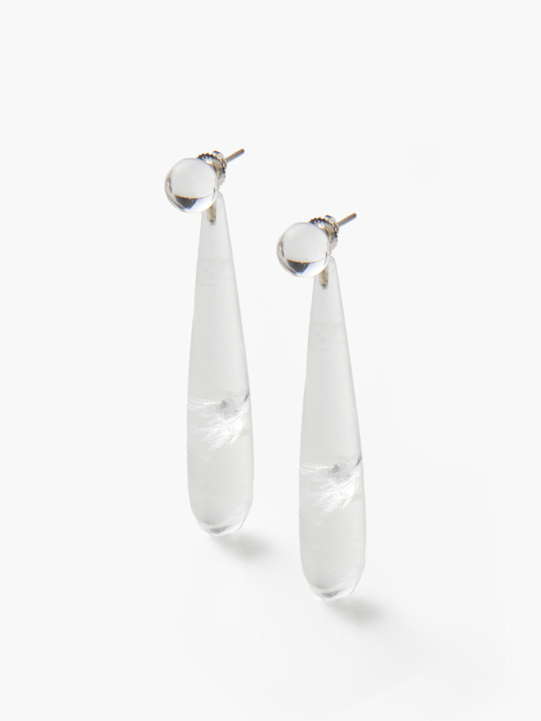 Quartz Large Angelika Piereced Earrings