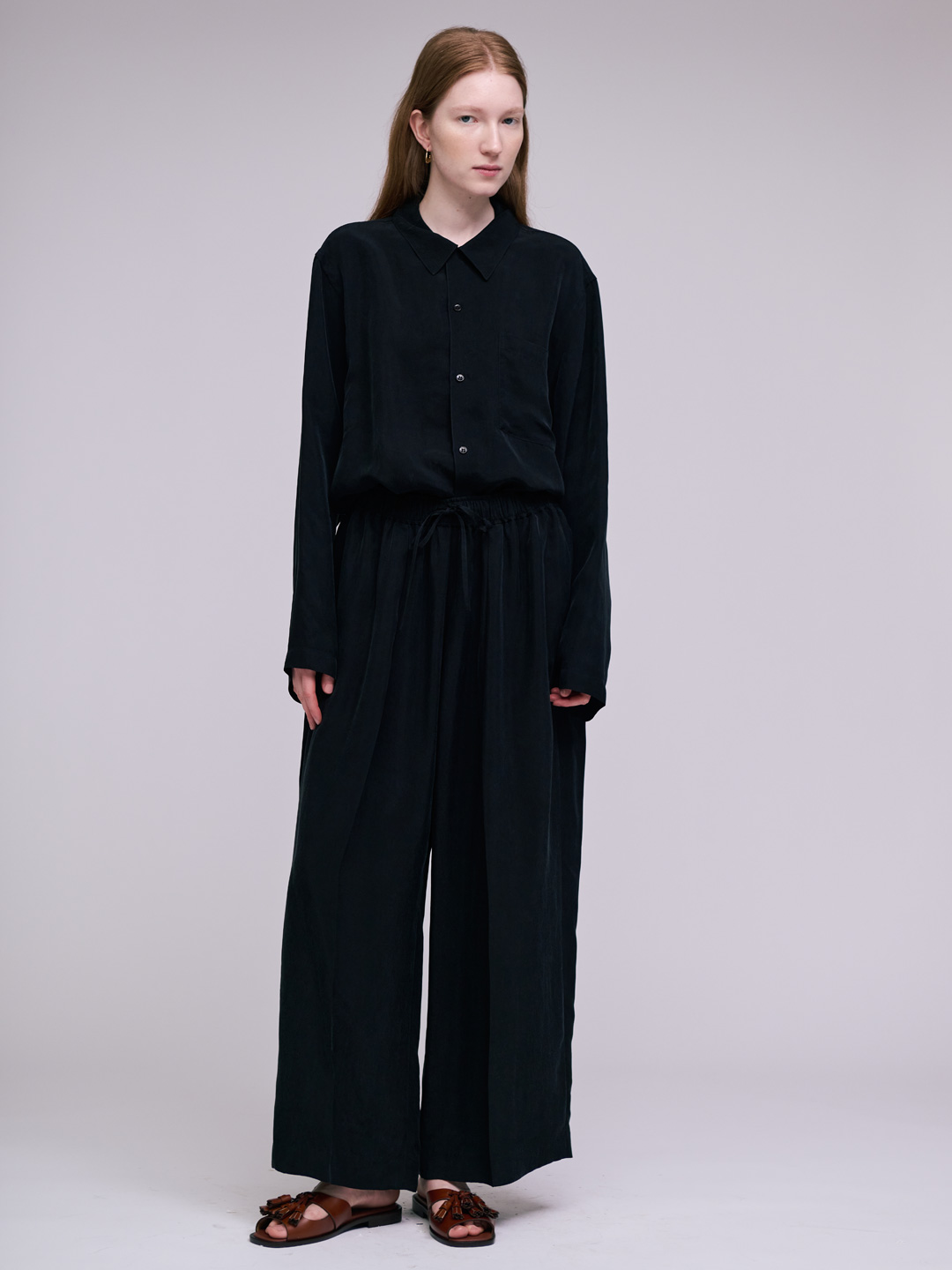 Cupro Extra Wide Trousers