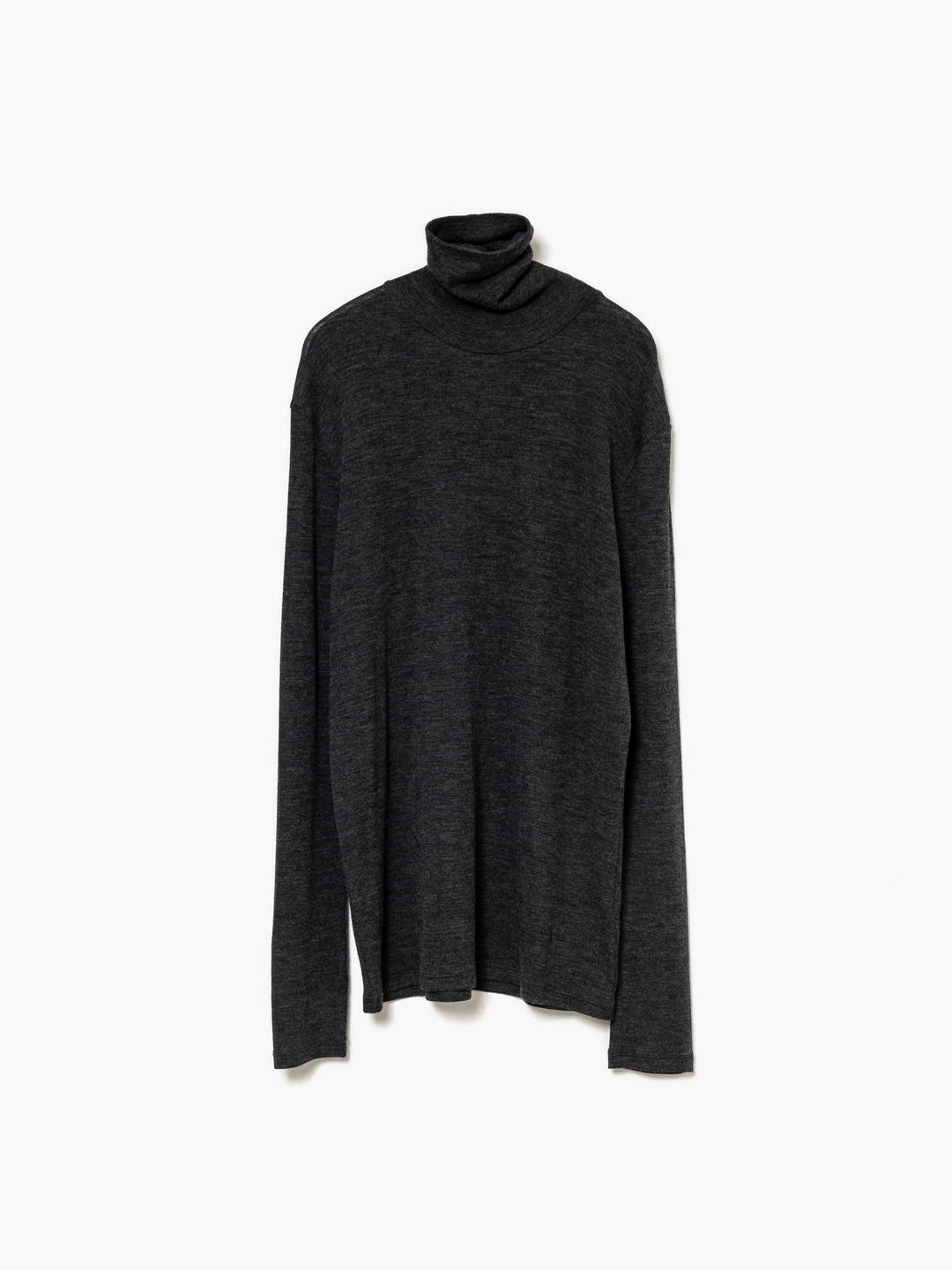 別注 Fine Wool Circular Rib High Neck